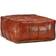 vidaXL Leather Tan Sittpuff 30cm