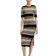 HUGO BOSS Etanah Structured Stripe Dress - Multicolour