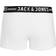 Jack & Jones Sense Trunks 3-pack - White/Light Grey Melange