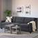 Ikea Froslov Hyllie Dark Grey Sofa 227cm 3-Sitzer