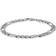 Macy's Men’s Figaro Link Chain Bracelet - Silver