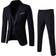 Wulful Men’s Slim Fit Suit - Black