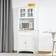 Homcom Kitchen Cupboard White Storage Cabinet 68.6x164cm