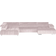 Uno Wohnlandschaft Rosewood Sofa 409cm 3-Sitzer