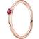 Pandora Solitaire Ring - Rose Gold/Red