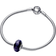 Pandora Faceted Murano Glass Charm - Silver/Purple