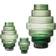 Polspotten Steps Dark Green Vase 30cm