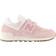 New Balance Little Kid's 574 Hook & Loop - Crystal Pink with Hazy Rose