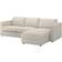 IKEA Vimle Longue/Gunnared Beige Soffa 252cm 3-sits