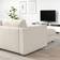 IKEA Vimle Longue/Gunnared Beige Soffa 252cm 3-sits