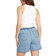 LTS Tie Waist Denim Shorts - Light Blue