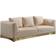 JVMoebel Morden Beige Sofa 290cm 2Stk. 3-Sitzer