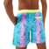 Chubbies Boy's Magic Classic Swim Trunk The Dino Delights - Blue/Pink Dinosaur