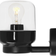 IFÖ ELECTRIC Ohm Black/Clear Väggarmatur ∅ 13.8cm