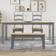 vidaXL Panama Grey/Natural Dining Table 90x180cm