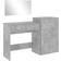 vidaXL 3276521 Concrete Grey Sminkbord 39x80cm 3st