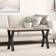 vidaXL Y-Frame Black Soffbord 30x90cm