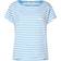 Mads Nørgaard Stripe Torva Tee - Alaskan Blue/Brilliant White