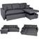 MCW L17 Dark Grey Sofa 228cm 3-Sitzer