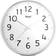 Mebus Modern Silver Wall Clock 30cm