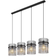 Globo Gorley Smoke Grey/Black Matt Pendant Lamp 110cm