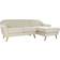 Dkd Home Decor Chaise Longue Cream Sofa 226cm 3 Seater