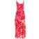 Quiz Women's Chiffon Cowl Neck Ruffle Maxi Dress - Pink