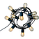 LightsOn Cozy Black Lysslynge 10 Lamper