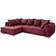 Stella Trading Sentina Burgundy Sofa 319cm 6-Sitzer