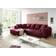 Stella Trading Sentina Burgundy Sofa 319cm 6-Sitzer