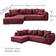 Stella Trading Sentina Burgundy Sofa 319cm 6-Sitzer