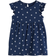 H&M Kid's Flounce Trimmed Jersey Dress - Dark Blue/Floral (0928133059)