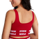 PINK Seamless Logo Sports Bra - Red Lacquer