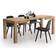 Mobili Fiver First Extendable Rustic Oak Dining Table 31.5x47.2"