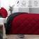 Basic Beyond Reversible Quilts Black, Red (223x223cm)