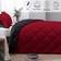 Basic Beyond Reversible Quilts Red, Black (223x223cm)