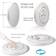 TALOYA Smart White Ceiling Flush Light 12"