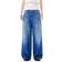 Ganni J1487 Light Denim Wide Jeans Mid Blue Vintage