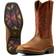 Ariat Ridgeback Embroidered Square Toe Cowboy Boots Brown 11.5 EE