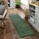 Dunelm Marvel Shaggy Washable Indoor Green 50x180cm