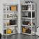Juskys Basic Storage Rack Silver/Grey Shelving System 90x180cm 2pcs