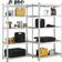 Juskys Basic Storage Rack Silver/Grey Regalsystem 90x180cm 2Stk.