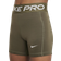 Nike Girl's Pro Leak Protection Period Dri-FIT Shorts - Medium Olive/White