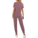 Shein LUNE Solid Round Neck Tee & Trousers Set