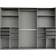 Carryhome 3 Doors Graphite Kleiderschrank 270x208cm