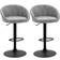 Homcom Swivel Light Grey Bar Stool 104cm 2pcs