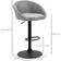 Homcom Swivel Light Grey Bar Stool 104cm 2pcs