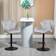 Homcom Luxurious Grey Bar Stool 117cm 2pcs