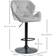 Homcom Luxurious Grey Bar Stool 117cm 2pcs