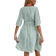 Shein VCAY Allover Print Flounce Sleeve Belted Dress
